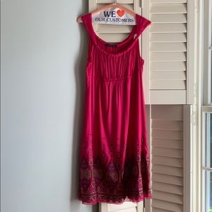 Elie Tahari silk dress with embroidery